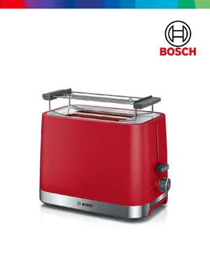Компактный тостер Bosch TAT4M224 DesignLine, красный