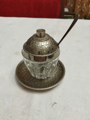 мельхиоровая горчичница