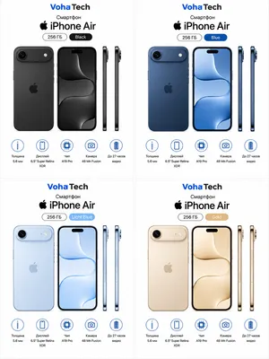 Смартфон Apple iPhone Air 256 ГБ (nanoSim+eSim)