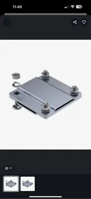 Квадратный зажим 40x4-40x4, 40x4-70мм2 горячеоцинкованный полоса 1
