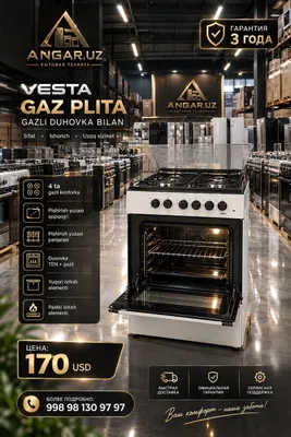 Gaz plita Vesta AK-00 1