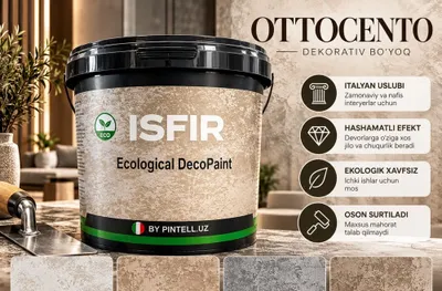 ISFIR Ottocento dekorativ boyoq 5kg 1