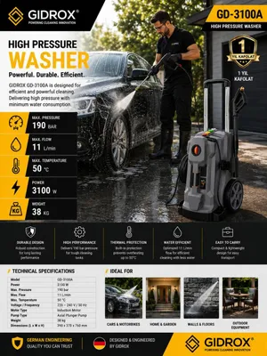 Профессиональный гидрокерхер Karcher, 190 бар 1