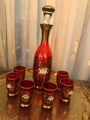 Штоф и рамочки Богемия . 1