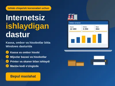 Программа для Windows для производственных предприятий