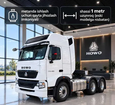 Тягач HOWO T7H 6x4 дизель