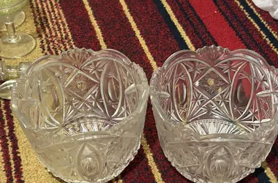 Хрустальные салатники СССР и винтажная посуда из стекла 1
