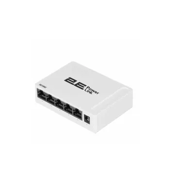 2E PowerLink SG105C 5xGE kommutatori, ish stoli uchun 1