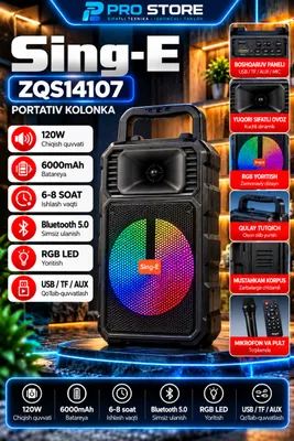 Портативная колонка Sing-E ZQS1410 1