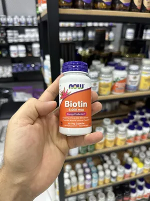Now Biotin 5,000 mcg 60 капсул 1