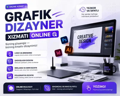 Grafik dizayner xizmati online