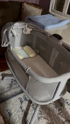 детская кроватка люлька приставная элек