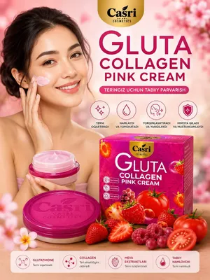 Casri Gluta Collagen Pink kremi