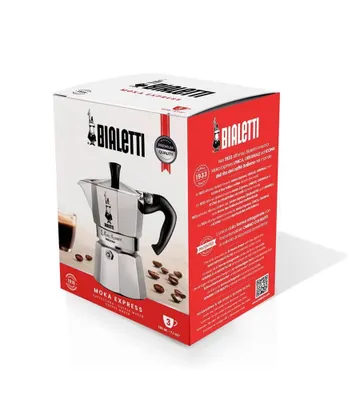 Bialetti geyzerli kofe qaynatgich, 3 chashka 130 ml, Made in Italy, AQShdan 1