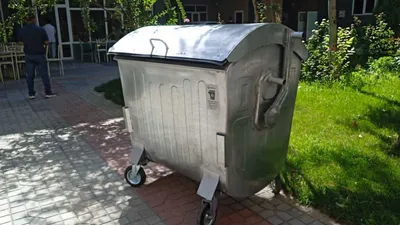 Оцинкованные мусорные баки в Ташкенте 1