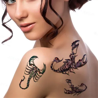 Vaqtinchalik tatoo, xavfsiz ko‘chirib tushiriladigan. Haqiqiy tatuirovkaga o‘xshaydi 1
