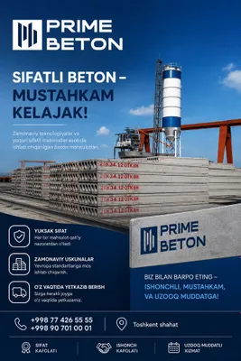 Beton Plitalar | Zavod narxida | Yetkazib berish mavjud 1