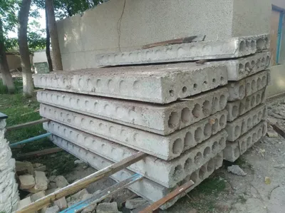 Сваи, плиты, дорога, сваи 1