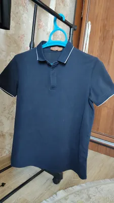 Erkaklar uchun to‘q ko‘k polo futbolka, o‘lcham M 1