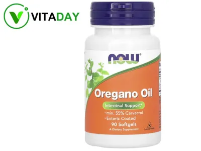 NOW Foods Oregano Oil масло орегано 90 капсул 1