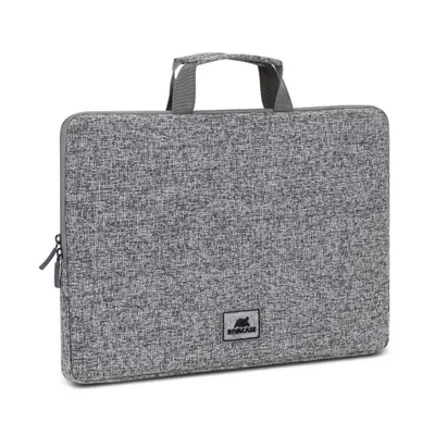 ^Сумка RIVACASE 7915 light grey 15.6" Laptop sleeve with handles / 12 1