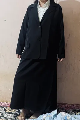 qora rangli ayollar uchlik kiyimi, M-L o‘lcham 1