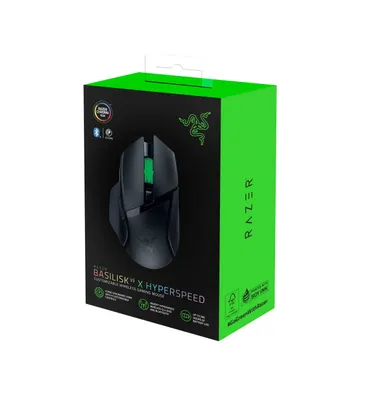 Razer Mouse Basilisk V3 X HyperSpeed sichqonchasi, RGB, WL/BT, qora 1