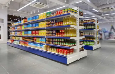 Металлические стеллажи для магазина, торговая полка 1