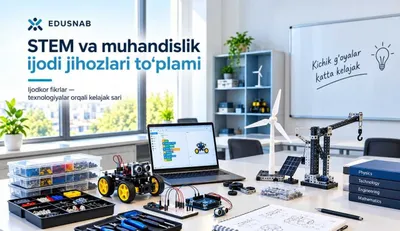 STEM laboratoriyasi uskunalari — konstruktor 3D printer robototexnika 1