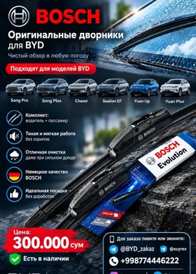 BYD uchun original BOSCH oyna tozalagichlari 1