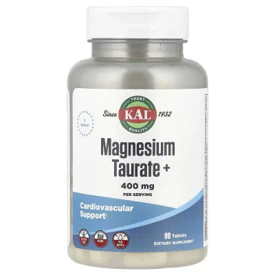 KAL Magnesium Taurate Таурат магния 400 мг 180 и 90 таблеток 1