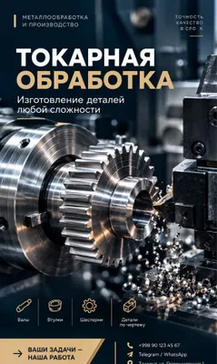 Tokarlik xizmatlari, metallga ishlov berishning barcha turlari 1