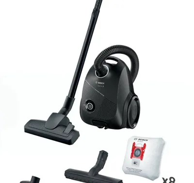 Cepna 2 changyutgich, chang idishi bilan, qora, Bosch BGLS2BA3D8