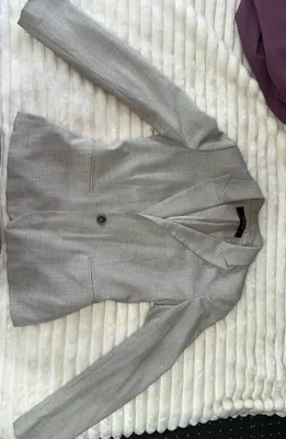 Женский пиджак Zara, серый, размер 36 (S) 1