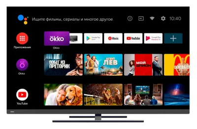 Qora Haier 65 AX televizori [Direct LED, 4K UltraHD, Wi-Fi, Android] 1