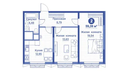 Продажа 2-комн. кв. 62 м², Мирзо-Улугбекский 1