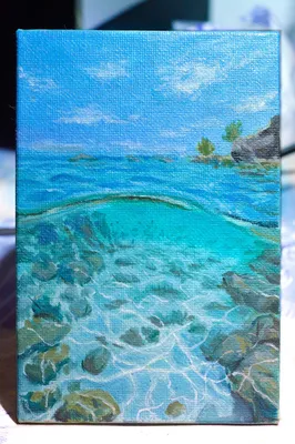Картина. Отражение Моря. Масло.