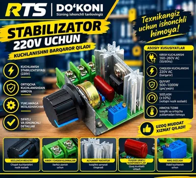 Stabilizator 220v uchun