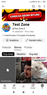 yutub akaunt