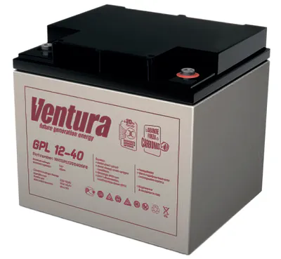UPS va quyosh panellari uchun АКБ Ventura GPL 12-40 (12 volt 40 a/soat