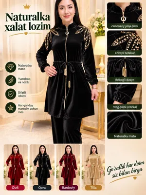 Ayollar dvoykasi, xalat lozim, uy uchun.