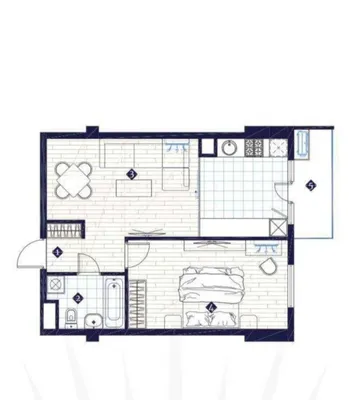 Продажа 2-комн. кв. 49 м², Юнусабадский · ID 42003 1