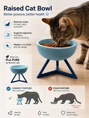 Миска для кошки 3D 1