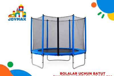 Круглый батут с защитной сеткой / Батут с сеткой 3 метра, до 150 кг 1