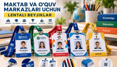 Maktab va o‘quv markazlari uchun lentali beyjiklar