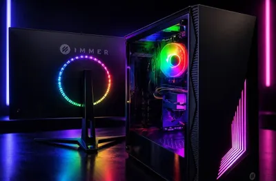 RX580 8 ГБ / монитор 27" 180 Гц / i3-10100F / 8 ГБ DDR4 / SSD 256 ГБ / 600 Вт / H510 / корпус RGB
