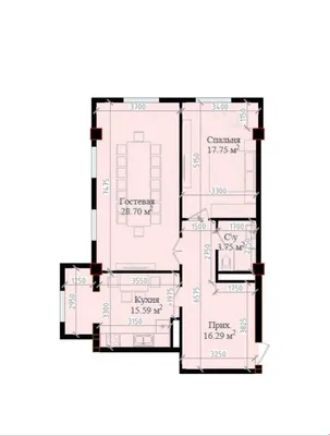 ЖК MAVERA TOWN | 3-комн. | 82 м² | $129 000 1