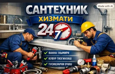 Услуги сантехника 24/7