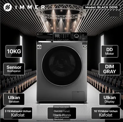 Стиральная машина IMMER 10kg Kir yuvish moshinasi