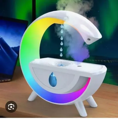 Умная колонка RGB, с будильником, беспроводная зарядка для телефона